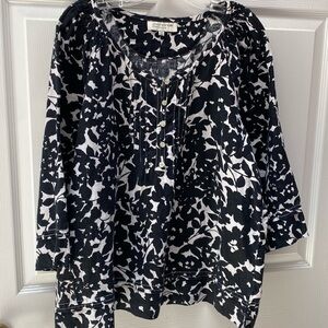 U women Jones New York casual 3/4 sleeve plus size pullover shirt size 1X